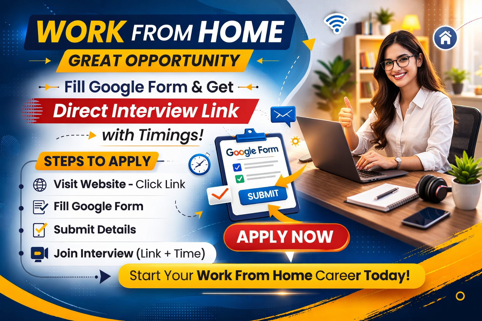 Work From Home Opportunity &ndash; Apply Now!